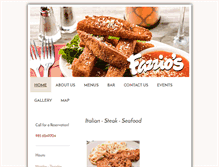 Tablet Screenshot of fazziosrestaurant.com